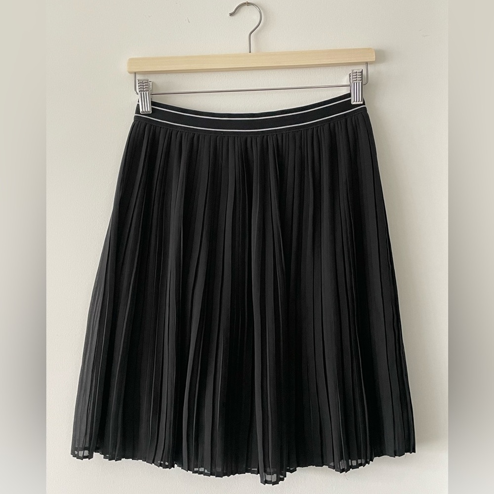 Pleated Black Skirt